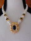 Vintage KJL Faux Pearl Necklace and Clip On Earrings Set