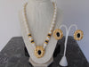 Vintage KJL Faux Pearl Necklace and Clip On Earrings Set