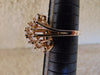 14K Yellow Gold Diamond Cluster Ring - 2.02 CTW Estate Ring - Size 8.5