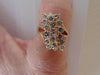14K Yellow Gold Diamond Cluster Ring - 2.02 CTW Estate Ring - Size 8.5