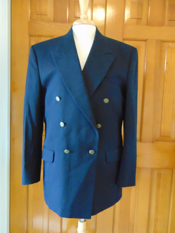 Vintage Oscar de la Renta Double-Breasted Sport Coat - 70s Men's Jacket