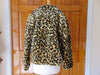 Vintage Faux Fur Leopard Print Jacket - Size Large