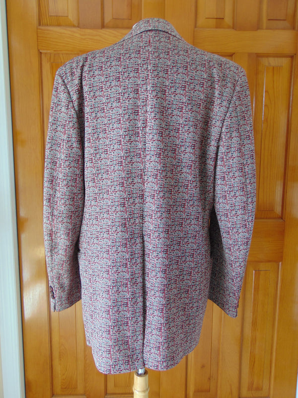 Vintage 70s Men's Sport Coat: Mid Century Modern Jacket