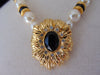 Vintage KJL Faux Pearl Necklace and Clip On Earrings Set