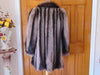 Vintage Raccoon Fur Stroller Coat: Striped Soft Fur, Pockets (Bust 46")