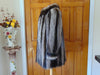 Vintage Raccoon Fur Stroller Coat: Striped Soft Fur, Pockets (Bust 46")