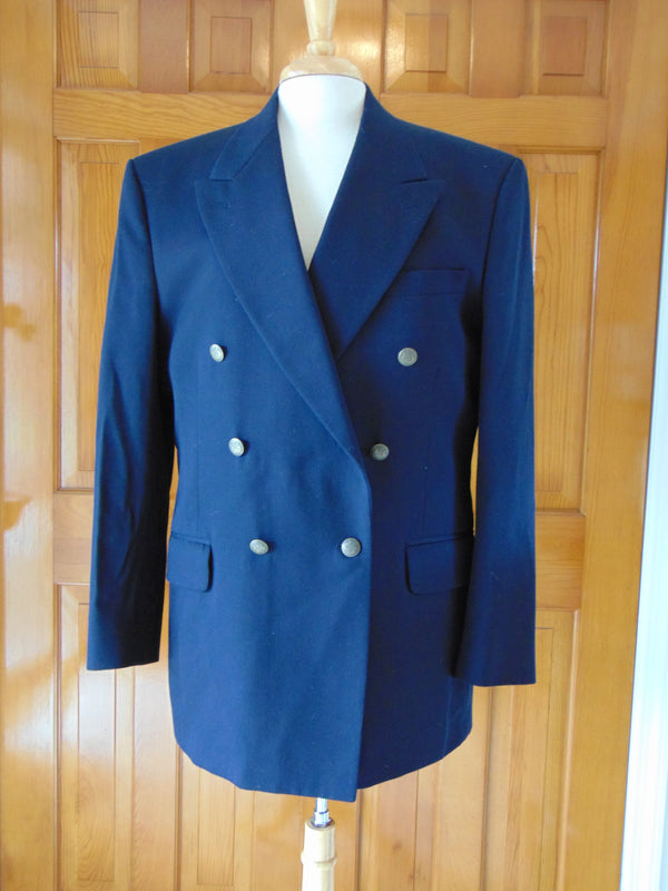 Vintage Oscar de la Renta Double-Breasted Sport Coat - 70s Men's Jacket