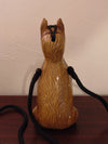 Vintage Timmy Woods Boxer Dog Purse: Hand Carved Wooden Bag