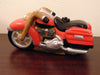 Vintage Timmy Woods Harley Motorcycle Purse: Red Wooden Clutch