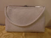 50s Vintage Beaded Purse: Rhinestone Clasp, Bonwit Teller France
