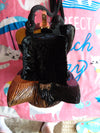 Vintage Timmy Woods Wooden Cat Purse: Signed Collectible Handbag