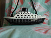Timmy Woods Vintage Cruise Ship Purse, Acacia Wood, Wearable Art Bag