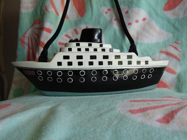 Timmy Woods Vintage Cruise Ship Purse, Acacia Wood, Wearable Art Bag