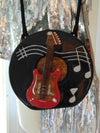Timmy Woods Wooden Guitar Purse: Handcrafted Acacia Wood, Wearable Art