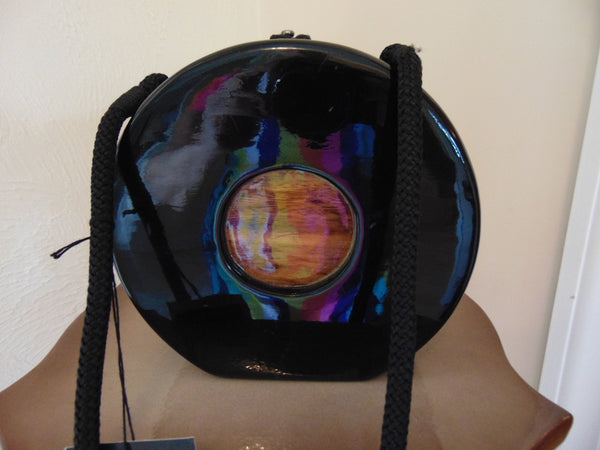 Timmy Woods Wooden Guitar Purse: Handcrafted Acacia Wood, Wearable Art