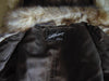 Preloved Golden Raccoon Fur Hooded Jacket: Detachable Hood
