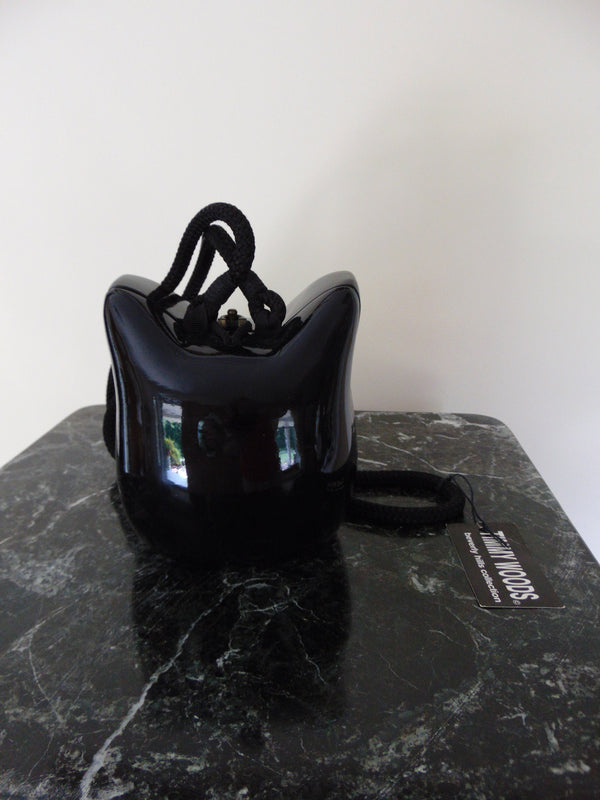 Timmy Woods Vintage Black Cat Purse, Rare Collectible Handbag