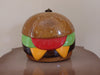 Rare Timmy Woods Cheeseburger Purse: Acacia Wood Wearable Art