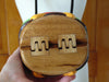 Rare Timmy Woods Cheeseburger Purse: Acacia Wood Wearable Art