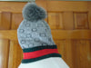 Fur Tasseled Ski Cap and Gloves Set - Girls Winter Gift