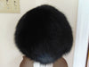Vintage Black Fox Fur Hat: Elegant Glamour