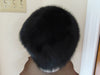 Vintage Black Fox Fur Hat: Elegant Glamour