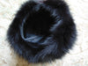 Vintage Black Fox Fur Hat: Elegant Glamour