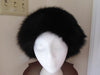 Vintage Black Fox Fur Hat: Elegant Glamour