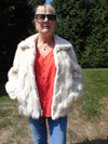Ivory Sheared Beaver Fur Jacket - Ladies Estate Coat