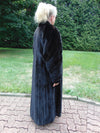 Vintage Long Black Mink Fur Coat - Cosmo Furs