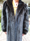 Vintage Long Black Mink Fur Coat - Cosmo Furs