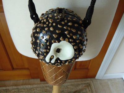 Timmy Woods Ice Cream Cone Purse: Hand Carved Acacia Wood, Retired Design