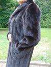 Blackglama Mink Fur Coat: Preloved Full Length Ranch Mink