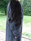 Vintage Long Black Mink Fur Coat - Cosmo Furs
