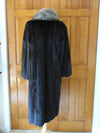 Vintage Brown Mink Coat: Silver Fox Tuxedo Trim, J. Allan Furs