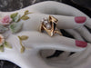14K Yellow Gold Diamond Cluster Ring - Size 6.5