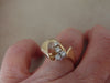 14K Yellow Gold Diamond Cluster Ring - Size 6.5
