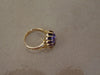14K Yellow Gold Oval Amethyst Ring - Size 5.5