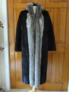 Vintage Brown Mink Coat: Silver Fox Tuxedo Trim, J. Allan Furs