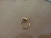 14K Yellow Gold Diamond Cluster Ring - Size 6.5