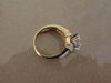 14K Yellow Gold CZ Ring: Multi Stone Solitaire, Size 7.75