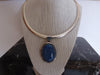 925 Sterling Silver Jasper Pendant Necklace - Western Rodeo Style