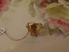 Vintage 14K Gold Citrine Diamond Ring: 12Ct Radiant Cut
