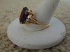 10KTYG Garnet Diamond Ring,