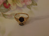 10KTYG Garnet Diamond Ring,