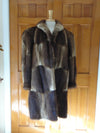 Vintage Muskrat Fur Stroller Coat - A. Herman Monogrammed Lining