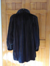 Vintage Black Mink Fur Opera Coat - Ballerina Cuff
