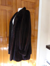 Vintage Black Mink Fur Opera Coat - Ballerina Cuff