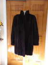 Vintage Black Mink Fur Opera Coat - Ballerina Cuff