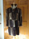 Vintage Muskrat Fur Stroller Coat - A. Herman Monogrammed Lining